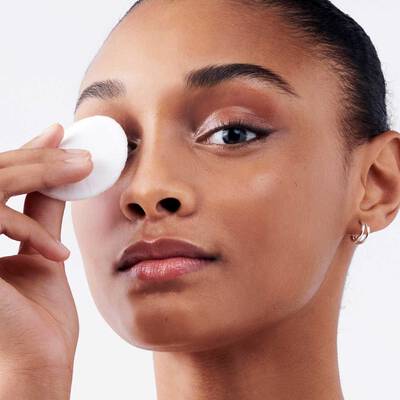 Apply face powder over foundation