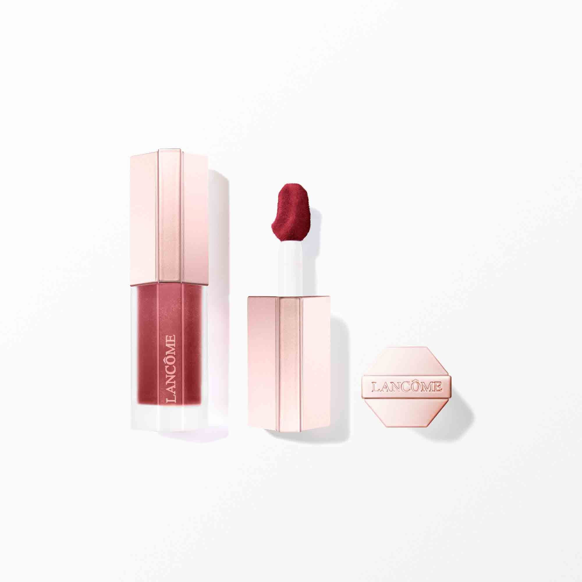Lipstick packaging with the cap off