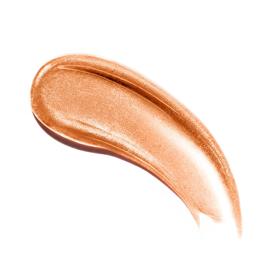 Shimmering liquid highlighter swatch.