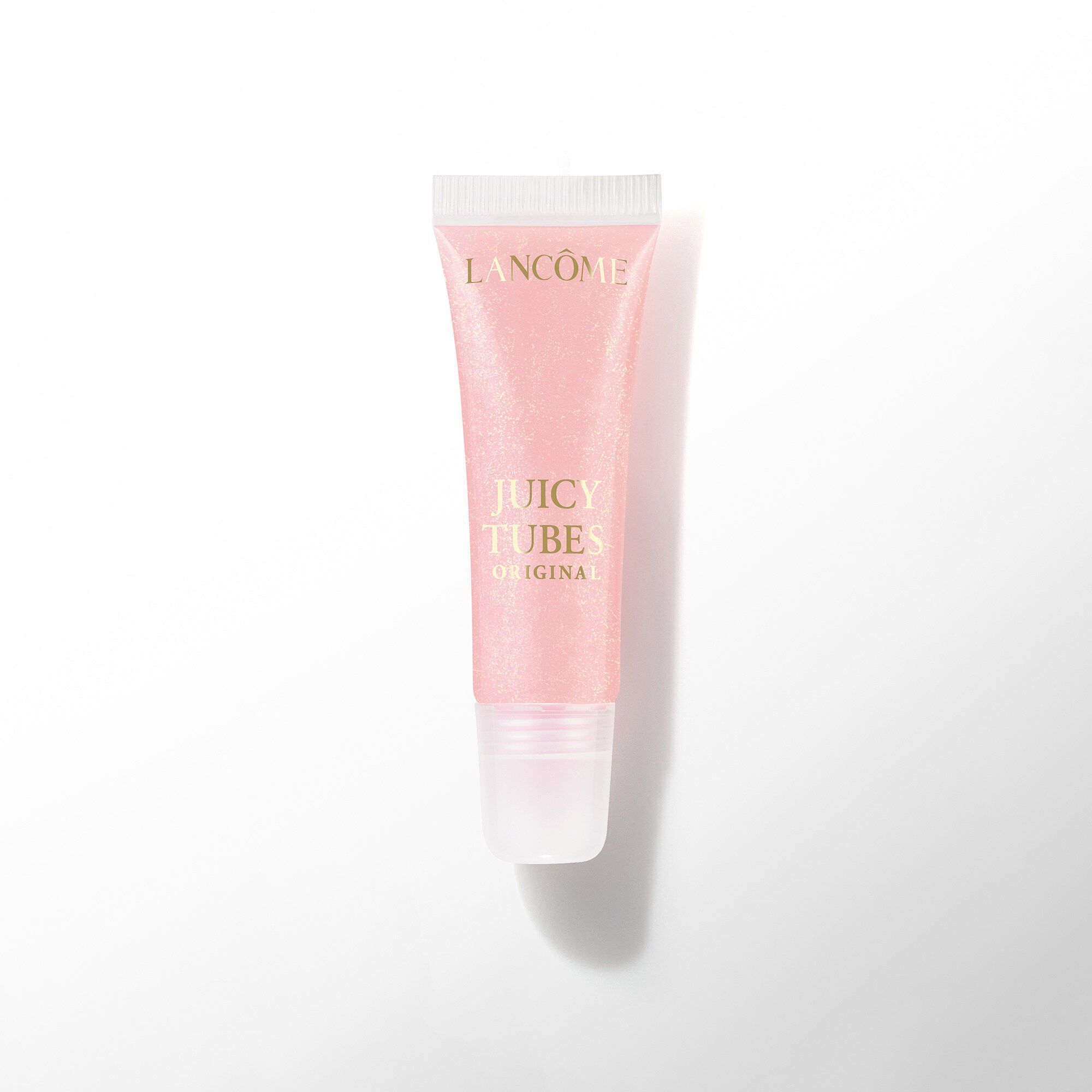 A pink tube of Lancome Juicy Tubes Original lip gloss.