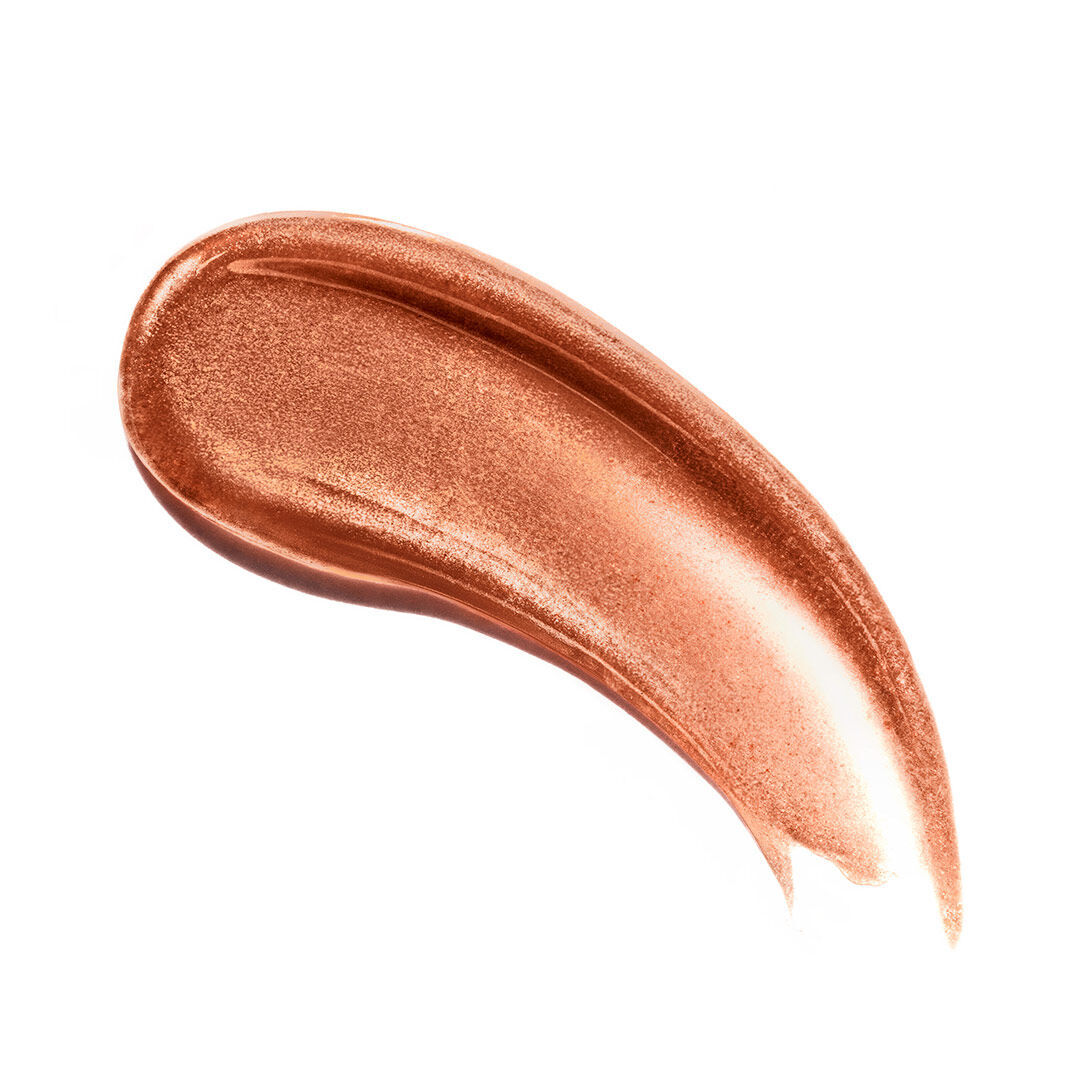 Shimmering liquid highlighter swatch.